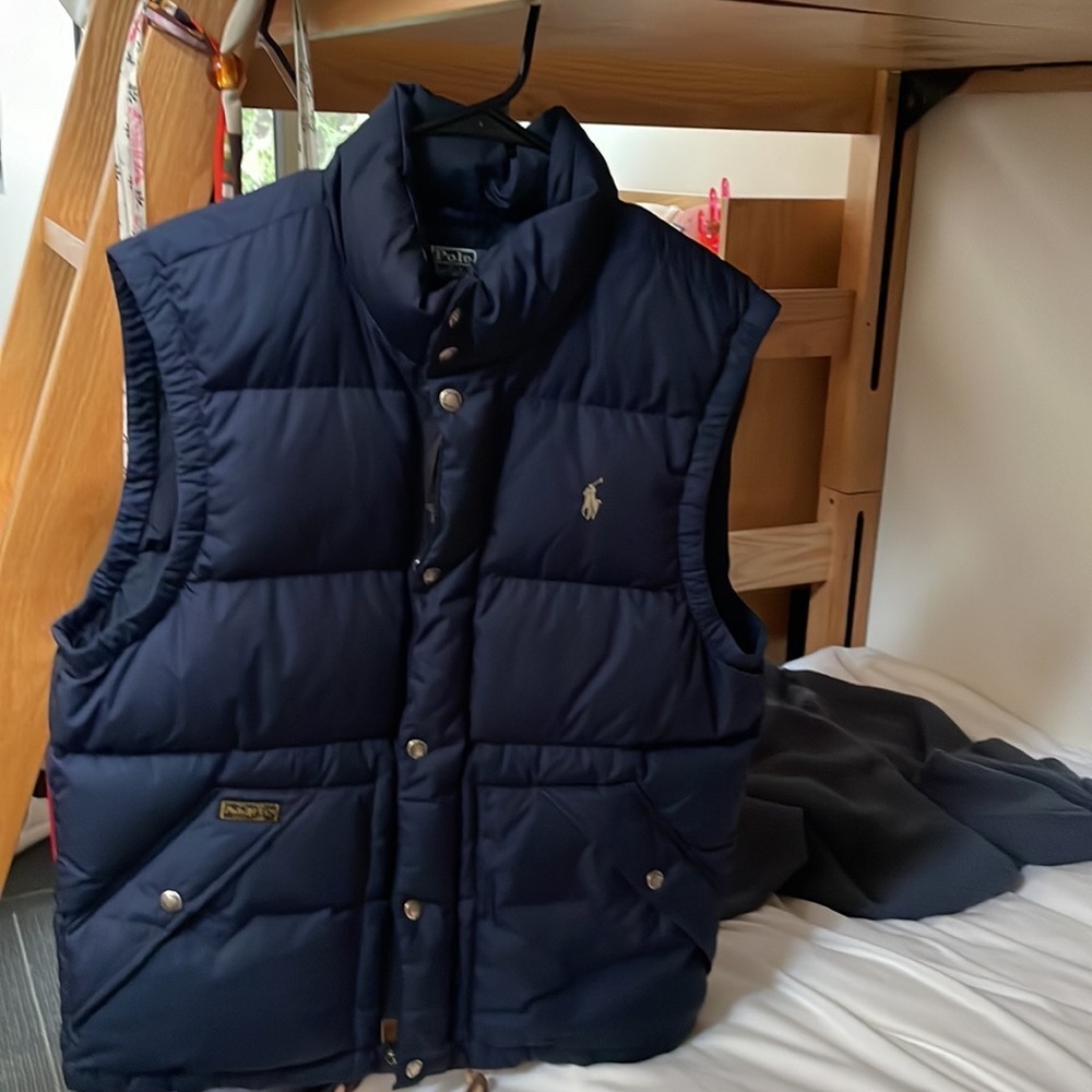 vintage ralph lauren puffer vest